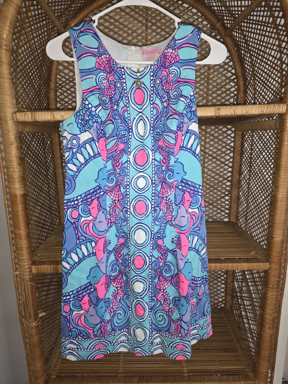 Lilly Pulitzer "Abigail" Shift Dress in the "Sea Jewels" print Size 4